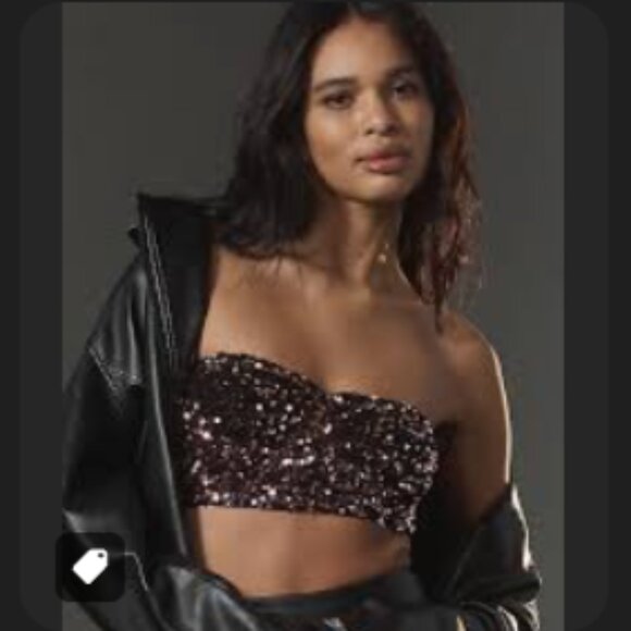 Brand New The Eve Sequin Bralette: Bandeau Edition - Picture 1 of 5